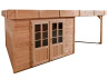 ABRI JARDIN BOIS DOUGLAS 17M2 - BAC ACIER