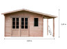 ABRI JARDIN BOIS DOUGLAS + BÛCHER - 16M2