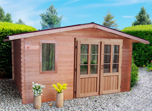 ABRI JARDIN BOIS DOUGLAS 28 MM - 13M2