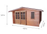 ABRI JARDIN BOIS DOUGLAS 28 MM - 13M2
