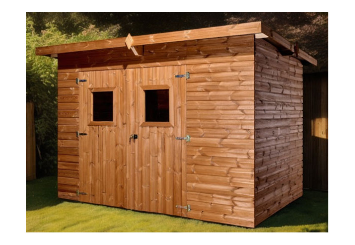 Abri Panneaux bois traité, Couverture métallique 5.70M2
