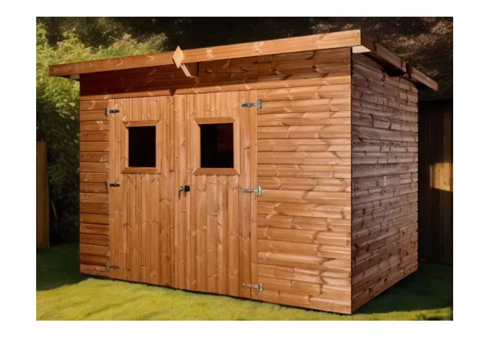 Abri Panneaux bois traité, Couverture métallique 5.70M2