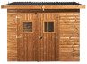 Abri Panneaux bois traité, toit plat 5.70M2