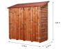 Abri bois traité + plancher 1.17M2