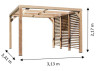 PERGOLA BOIS THERMO TRAITÉ AVEC VENTELLES