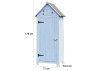 Armoire cabine lasurée