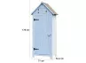 Armoire cabine lasurée