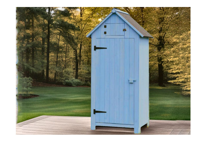 Armoire cabine lasurée
