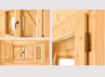 Abri jardin bois brut 60 mm - 17 m²
