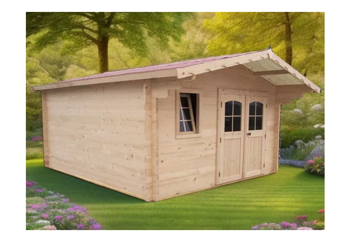 chalet de jardin bois 42 mm - 10 M²