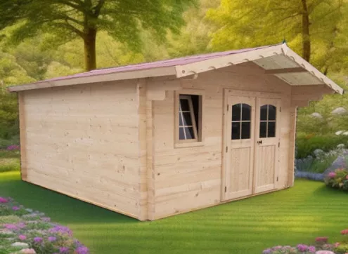 chalet de jardin bois 42 mm - 10 M²