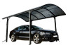 CARPORT ALUMINIUM TOIT CINTRÉ EN POLYCARBONATE REA