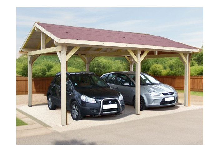 CARPORT DOUBLE EN BOIS
