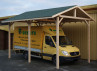 CARPORT simpe EN BOIS avec couverture bardeau bitumé