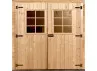 abri jardin bois toit bac acier 28 mm