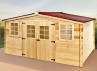 abri de jardin en bois 28 mm 21 m²