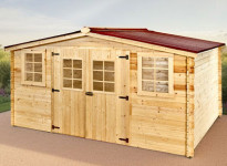 abri de jardin en bois 28 mm 21 m²