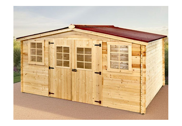 abri de jardin en bois 28 mm 21 m²