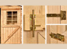 abri jardin monopente en madrier bois 20mm