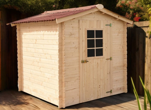ABRI JARDIN BOIS MADRIER 20 MM
