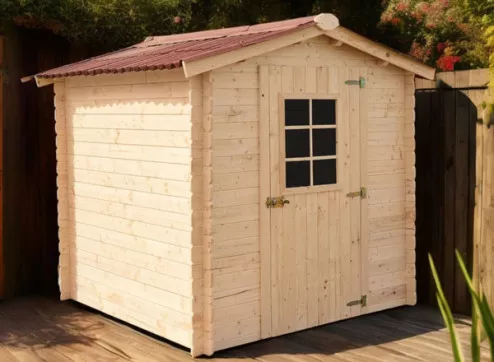 ABRI JARDIN BOIS MADRIER 20 MM