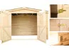 abri jardin bois sapin massif 20 MM