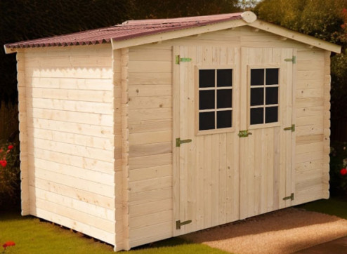 abri jardin bois sapin massif 20 MM
