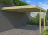 CARPORT ADOSSÉ BOIS TRAITE 3x5 M