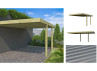 CARPORT ADOSSÉ BOIS TRAITE 3x5 M
