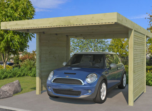 CARPORT + PAROIS LATÉRALES 16 M2