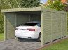 CARPORT BOIS + 3 PAROIS - 17 M2