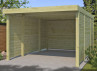 CARPORT BOIS + 3 PAROIS - 17 M2
