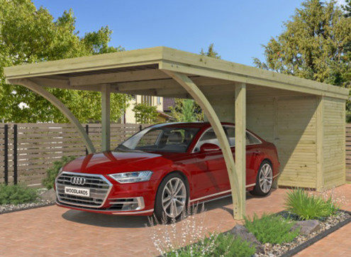 ABRI VOITURE BOIS + ATELIER 22M2