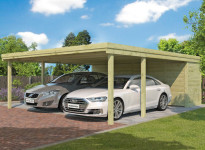 CARPORT BOIS DOUBLE + ATELIER 42M2