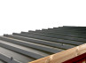 Garage Bois Toit Plat Acier ou Polycarbonate 21m2