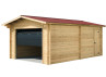 GARAGE BOIS BRUT MADRIERS 60 MM -19.73M2