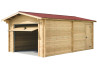 GARAGE BOIS BRUT MADRIERS 60 MM -19.73M2