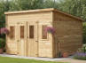 ABRI JARDIN BOIS TOIT POLYCARBONATE - 12M2