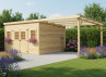 ABRI JARDIN BOIS TOIT POLYCARBONATE - 12M2