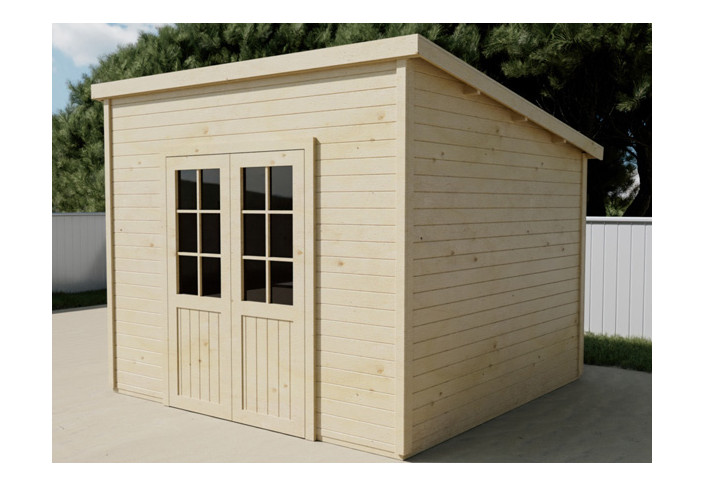 ABRI JARDIN BOIS TOIT MULTIDIRECTIONNEL