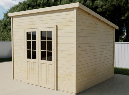 ABRI JARDIN BOIS TOIT MULTIDIRECTIONNEL