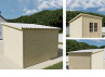 ABRI JARDIN BOIS TOIT MULTIDIRECTIONNEL