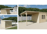 ABRI JARDIN BOIS TOIT MULTIDIRECTIONNEL