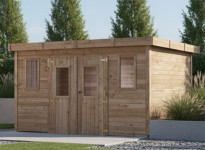 Abri Jardin bois traité - Bac Acier 12M2