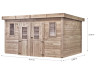 Abri Jardin bois traité - Bac Acier 12M2