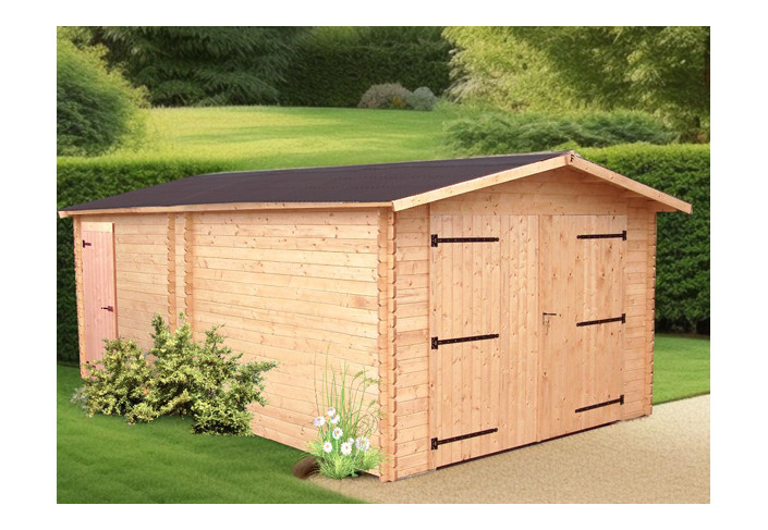 GARAGE BOIS DOUGLAS 28 mm - 18m2