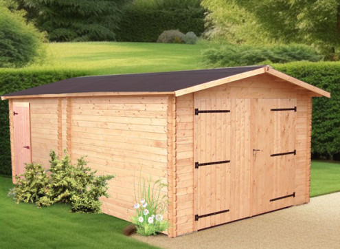 GARAGE BOIS DOUGLAS 28 mm - 18m2