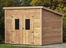 Abri Jardin bois Douglas - Bac Acier 9M2