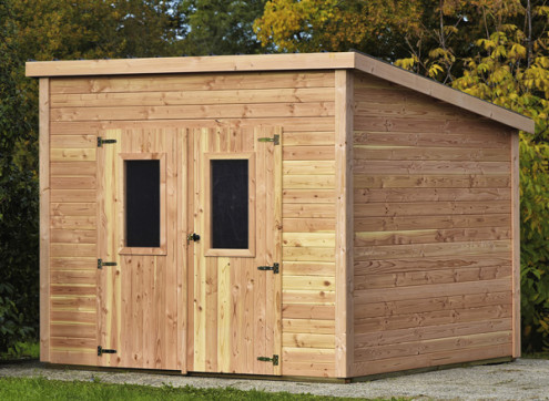 Abri Jardin bois Douglas - Bac Acier 9M2