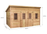 Abri Jardin bois Douglas - Bac Acier 16M2